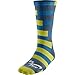 Nike SB Mens Dri-FIT Skateboarding Socks Large (8-12) Lime Grey Blue