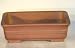 Ceramic Bonsai Pot - Rectangle Unglazed<br>12