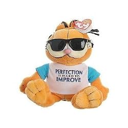Garfield Ty Beanie Baby Plush Perfection is Hard to Improve 9.5"