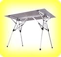 EARTH 4-PERSON STANDARD ROLL UP TABLE w/ HIGH TECH DESIGN  EXTRA LARGE Size -- STRONGER Anodized Aluminum -- CONVENIENT Roll Up Design w/ Carry Bag -- FAST Set Up