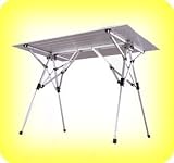 EARTH 4-PERSON STANDARD ROLL UP TABLE w/ HIGH TECH DESIGN  EXTRA LARGE Size -- STRONGER Anodized Aluminum -- CONVENIENT Roll Up Design w/ Carry Bag -- FAST Set Up