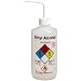 Nalgene 2425-0502 LDPE Right-To-Know Ethyl Alcohol Safety Wash Bottle, 500mL Capacity, 28mm Polypropylene Closure (Pack of 6)