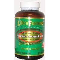 Life's Fortune® MultiVitamin and Mineral All Natural Energy Source Supplying Whole Food Concentrates - 180 Tabs