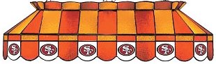 San Francisco 49ers Pool Table Light 40 Inch