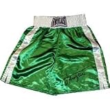 Joe Frazier Signed Green Everlast Boxing Trunks