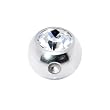 5mm Clear Gem Captive Bead Ring Replacement Ball