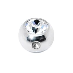 5mm Clear Gem Captive Bead Ring Replacement Ball
