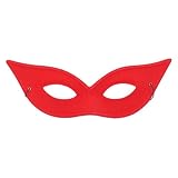 Red Harlequin Half Mask