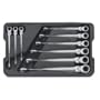 GearWrench 85298 9 Piece SAE X-Beam Flex Head Combination Ratcheting Wrench Set