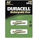 Duracell AA Rechargeable Batteries, 2,650 mAh Nickel-Metal Hydride (NiMH), Pack of Two