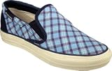 Converse Womens Skid Grip EV Slip-On Blue Plaid/Marine Blue Basketball