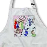 The Diference between Men and Women at Weddings - Full Length Apron With Pockets 22w X 30l - B001LDBF8G