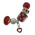 Beads by Loving the Bead &copy; 'Romantic Red' Bonus Bag. Red Selection, 6 great instant Slide-on, slide-off charm beads for LovingtheBead, Pandora, Troll & Other charm & bead bracelets for the price of 3. Limited Stock