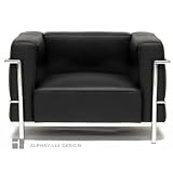 Alphaville Design SL-EGCU-1-MI_K 39 Inch Extra Grande Cuscino Chair, Black