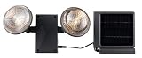 HAWK EYES TWIN BEAM SOLAR SECURITY LIGHTS