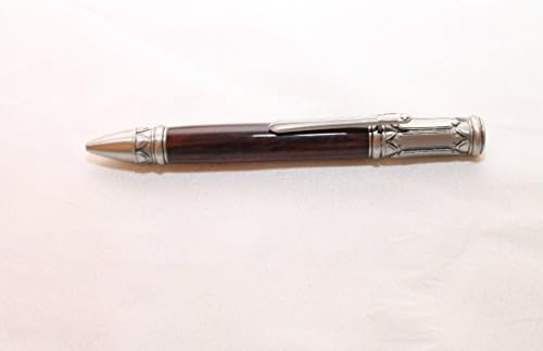 Desert Ironwood Montague Twist Pen with Antique Pewter Hardware