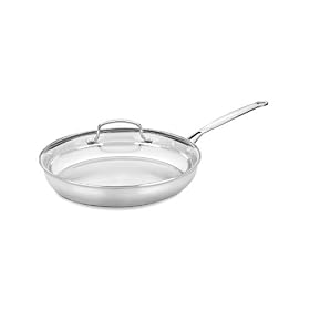 Cuisinart 722-30G Chef's Classic 12-Inch Skillet with Glass Cover: Kitchen &amp; Dining