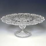 CRYSTAL GIFTWARE ROYALTY CAKE PLATE