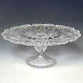 CRYSTAL GIFTWARE ROYALTY CAKE PLATE