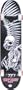 Birdhouse (CPX1041) Tony Hawk Full Skull Series 7.5-Inch Full Size Complete Skateboard (Black)