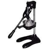 Winware Cast Iron Juice Extractor (Heavy duty and easy to use lever operated manual extractor with removable, dishwasher safe stainless steel juicing cone with holder and stainless steel cup)