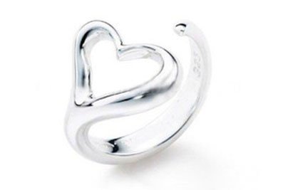 .925 Sterling Silver Heart Ring