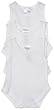 SpaSilk 100% Cotton Sleeveless Lap Shoulder 3-Pack Bodysuit