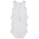 SpaSilk 100% Cotton Sleeveless Lap Shoulder 3-Pack Bodysuit