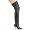 Polyurethanell-on Thigh Leather Boot with Buckle And Lacing