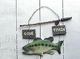 Cedar Key (GF-BASS ) Gift/Novelties GONE FISHIN SIGN- BASS