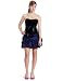 My Michelle Junior's Strapless Velvet Top Pick Up Skirt Dress,Black,3