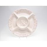 Certified International Firenze Ivory 15-1/4-Inch 5-Section Chip and Dip Server