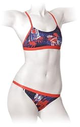 Finis Aquatuff Team Prints Focus Female Two Piece Crossback Swimwear
