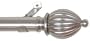Window Curtain Rod / Drapery Rod 52 Inch -144 Inch Kamrak Nickel