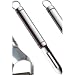 Kitchen Craft Professional Stainless Steel Short Oval Handled Lancashire Peeler