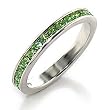 Women's Stone Band Peridot Swarovski Crystal Ring, Size: 5-10