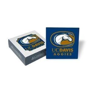Set of 4 Ceramic Coasters (4x4) California Davis Coaster Set California Davis Aggies by 