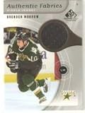 2005-06 SP Game Used Authentic Fabrics #AFMW Brenden Morrow - Dallas Stars (Piece of Authentic Jersey ) (Hockey Cards)