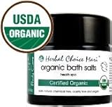 Herbal Choice Mari Organic Bath Salts Health Spa for Your Body 125g / 4.4oz Glass Jar