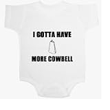 More Cowbell 20 Baby Ultrasoft Onesie