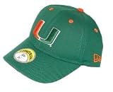 Miami Hurricanes New Era Green Fitted Hat Cap