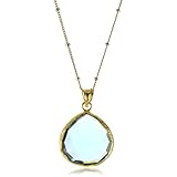 Coralia Leets Jewelry Design Long Gold Filled Aqua 