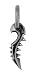 BICO AUSTRALIA JEWELRY (E156) SAURIANS TAIL - REBIRTH & SECOND CHANCES - Comes with a Generic 18 inch (to 20in) Adjustable 4mm Black Rubber Necklace.