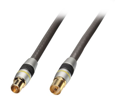LINDY 0.5m Premium TV Aerial / UHF / RF / Freeview Coax Extension Cable
