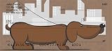 Cartoon Dachshunds Personal Checks