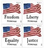 Usps Forever Stamps Four Flags 72 Stamps - 4 X ATM Booklets of 18