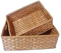 Shallow Wicker Baskets - Large