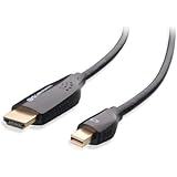 Cable Matters Mini DisplayPort (Thunderbolt&trade; 2 Port Compatible) to HDTV Cable in Black 25 Feet