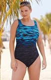 Delta Burke Wild Night Plus Size Keyhole Back Swimsuit - Women's Swimwear Plus Size Swimsuits