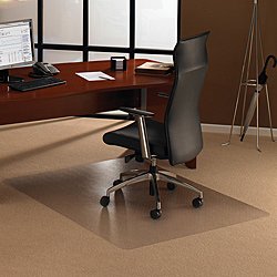 Cleartex UltiMat Polycarbonate Chair Mat for Low/Medium Pile Carpets Up to 1/2 Inch Thick, Clear 79 x 48 Inches, Rectangular (1120023ER)
